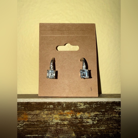 Jewelry - Elegant Silver and Blue Stone Earrings